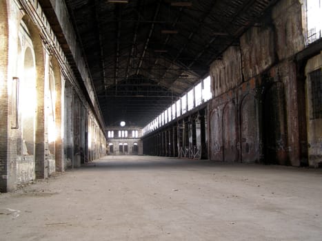 Industrial archeology of abandoned factory