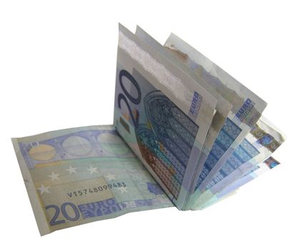 Euro banknotes money