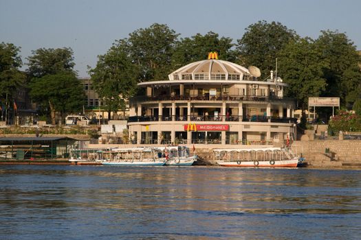 We take a closer look at life on Nile River on MAY 27, 2008, while having a felucca sailboat ride from Aswan to Elephantine Island and to a nubian village.