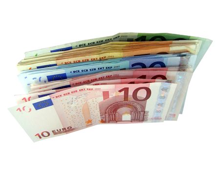 Euro banknotes money