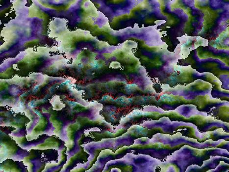 Abstract marine underwater fractal background
