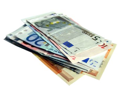 Euro banknotes money