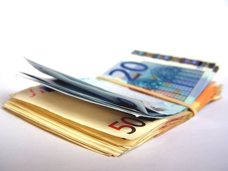 Euro banknotes money