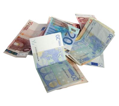 Euro banknotes money