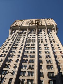 Torre Velasca, modern landmark building in Milan