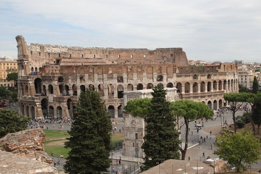 Colosseum in Rome, Italy - Famous travel destination