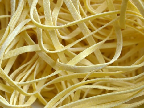 Italian tagliatelle pasta