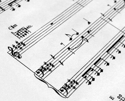 Music sheet score