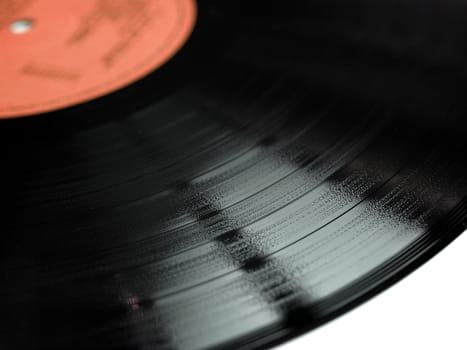 Vinyl record music recording support