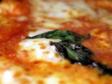 Detail of Italian Pizza Margherita background