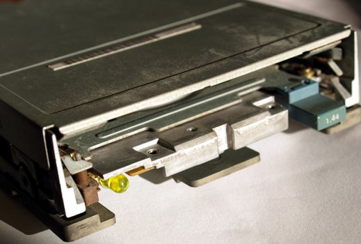 Vintage computer hardware floppy disk drive