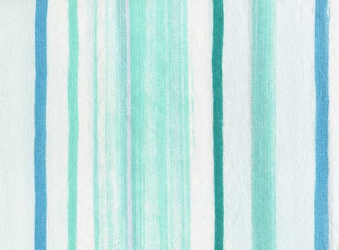 Green and blue striped fabric background