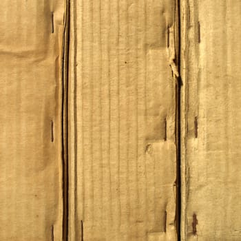 Brown corrugated cardboard sheet background