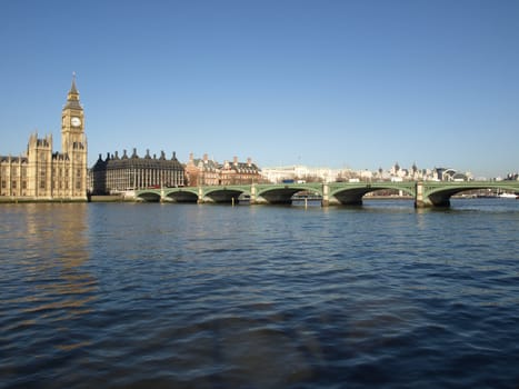 Westminster Bridge on River Thames, London, UK