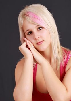 cute young blond girl