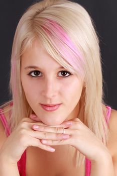 cute young blond girl