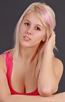 cute young blond girl