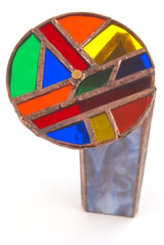 Top view of  a handcrafted crystal kaleidoscope