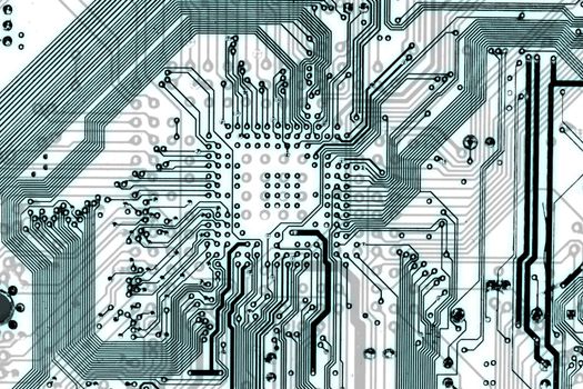 Tech industrial electronic light blue background texture