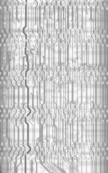 Abstract light circuit board background in hi-tech style