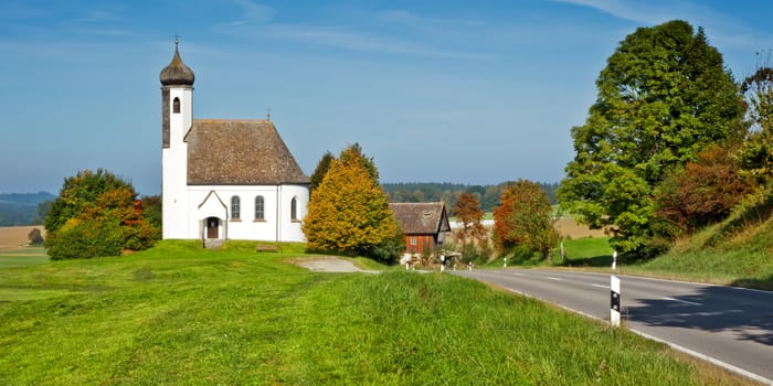 An image of a beautiful church in Bavaria Germany