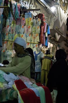 Egypt - We take a closer look at Cairo's Khan El-Khalili Bazaar life on MAY 31, 2008, as this shopping area dates back to 1382.