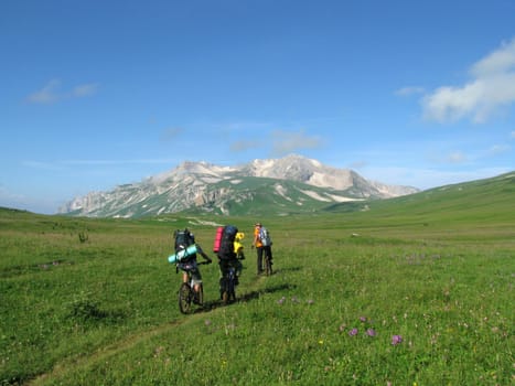 Mountains; rocks; a relief; a landscape; a hill; a panorama; caucasus; top