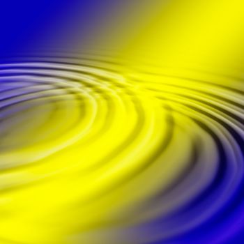 water ripple on yellow and purple background