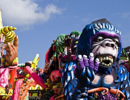 Detail from a float at the International Carnival of Malta 2009  