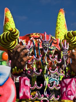 Detail from a float at the International Carnival of Malta 2009  
