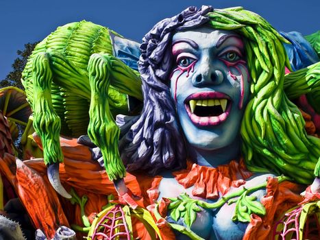 Detail from a float at the International Carnival of Malta 2009  