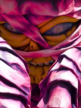 Detail from a float at the International Carnival of Malta 2009  