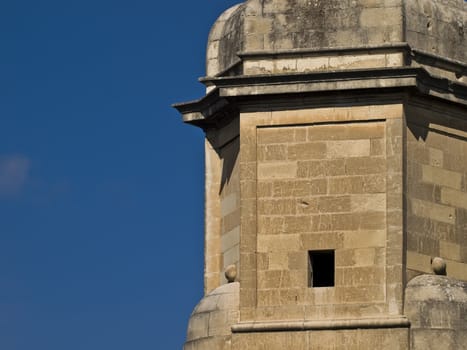 These look-out posts are common on Valletta bastions in Malta