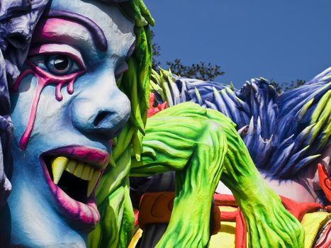 Detail from a float at the International Carnival of Malta 2009  