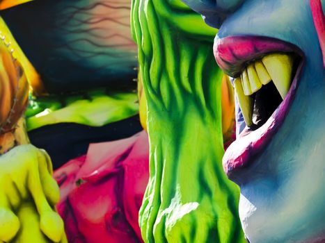 Detail from a float at the International Carnival of Malta 2009  