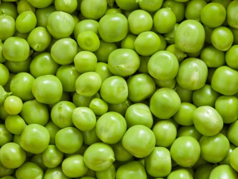 Close-up of fresh green pea 