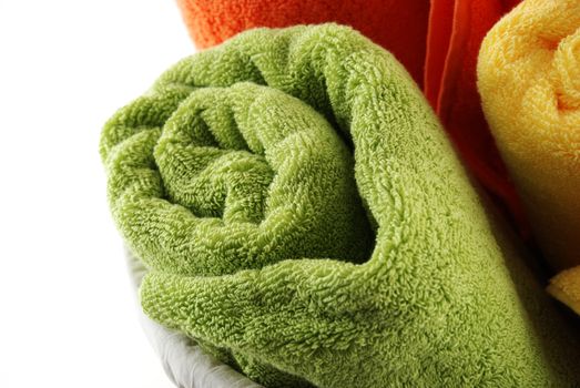 Stock pictures of bath towels and wash clothes