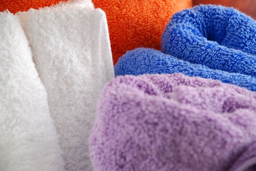 Stock pictures of bath towels and wash clothes