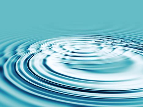 Rippled water circle waves background