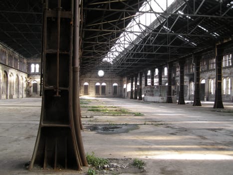 Industrial archeology of abandoned factory