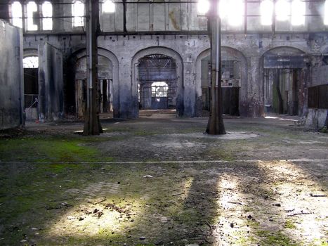 Industrial archeology of abandoned factory