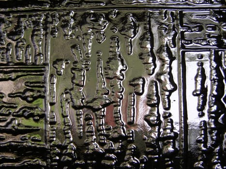 Decorated glass background