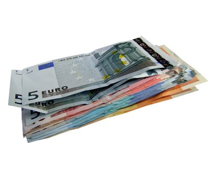 Euro banknotes money