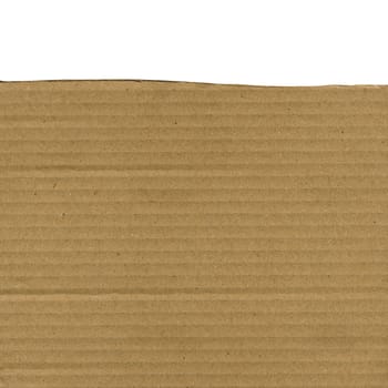 Brown corrugated cardboard sheet background