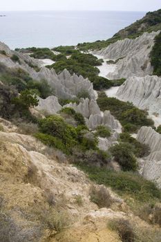 Eroded Clay Formations, Zakynthos Island - summer holiday destination in Greece