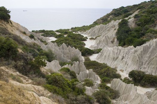 Eroded Clay Formations, Zakynthos Island - summer holiday destination in Greece