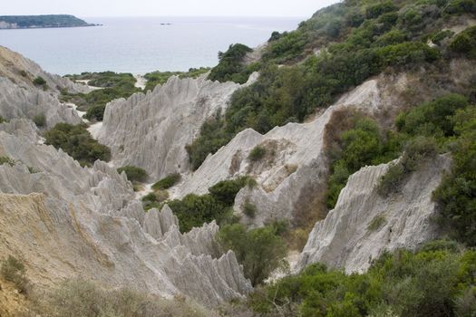 Eroded Clay Formations, Zakynthos Island - summer holiday destination in Greece