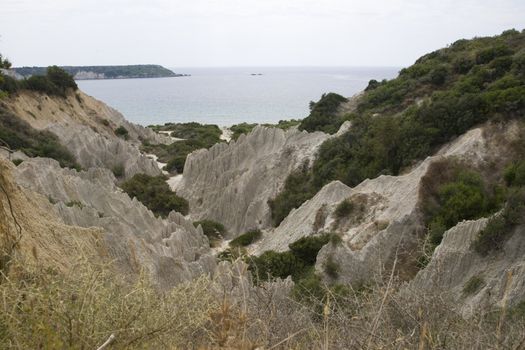 Eroded Clay Formations, Zakynthos Island - summer holiday destination in Greece