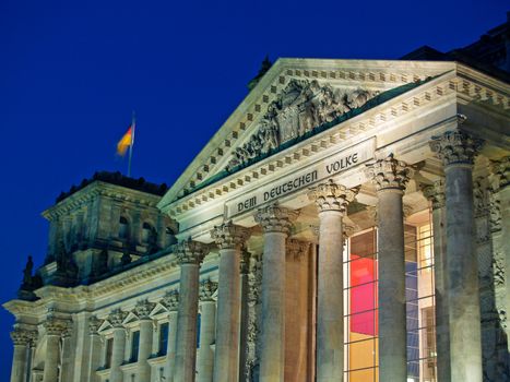 The German Parliament, the Reichstag, in Berlin
