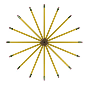 pencils arranged in an abstract pattern great background